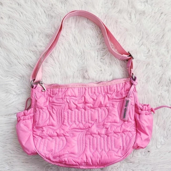 Juicy Couture Handbags - Juicy Couture Pink Quilted Shoulder Bag